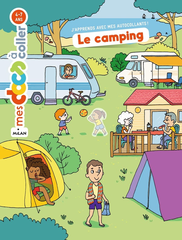 Le camping: autocollants