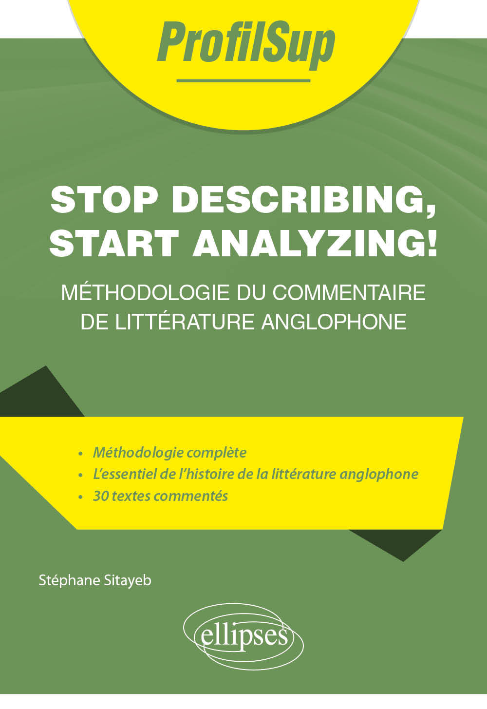 Stop describing, start analyzing! - Méthodologie du commentaire de littérature anglophone