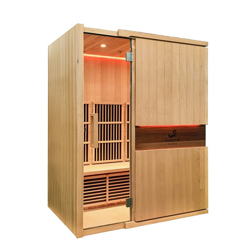 Sauna Infrarouge Boreal® Carbone Ir3 (3 Places) - 150x105x190h