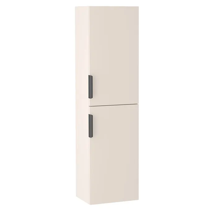 Meuble colonne suspendu de salle de bains LUNA cachemire mat 35 x 130 cm