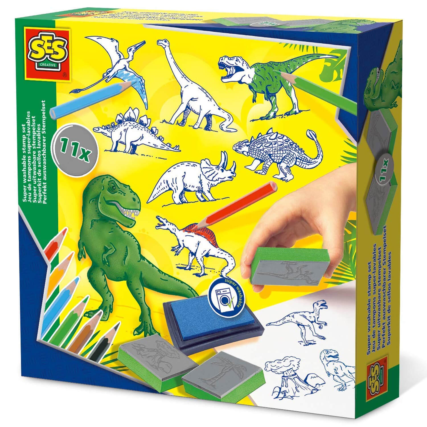 Ses Creative Kit De Tampons Dinosaures
