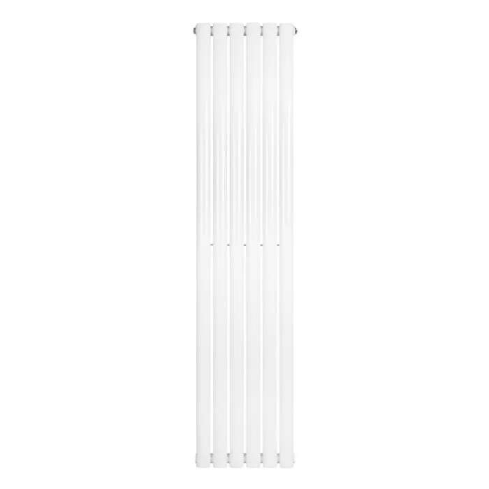Radiateur Ovale À 1 Panneau 1600 X 360 Mm En Acier Blanc Horizontale