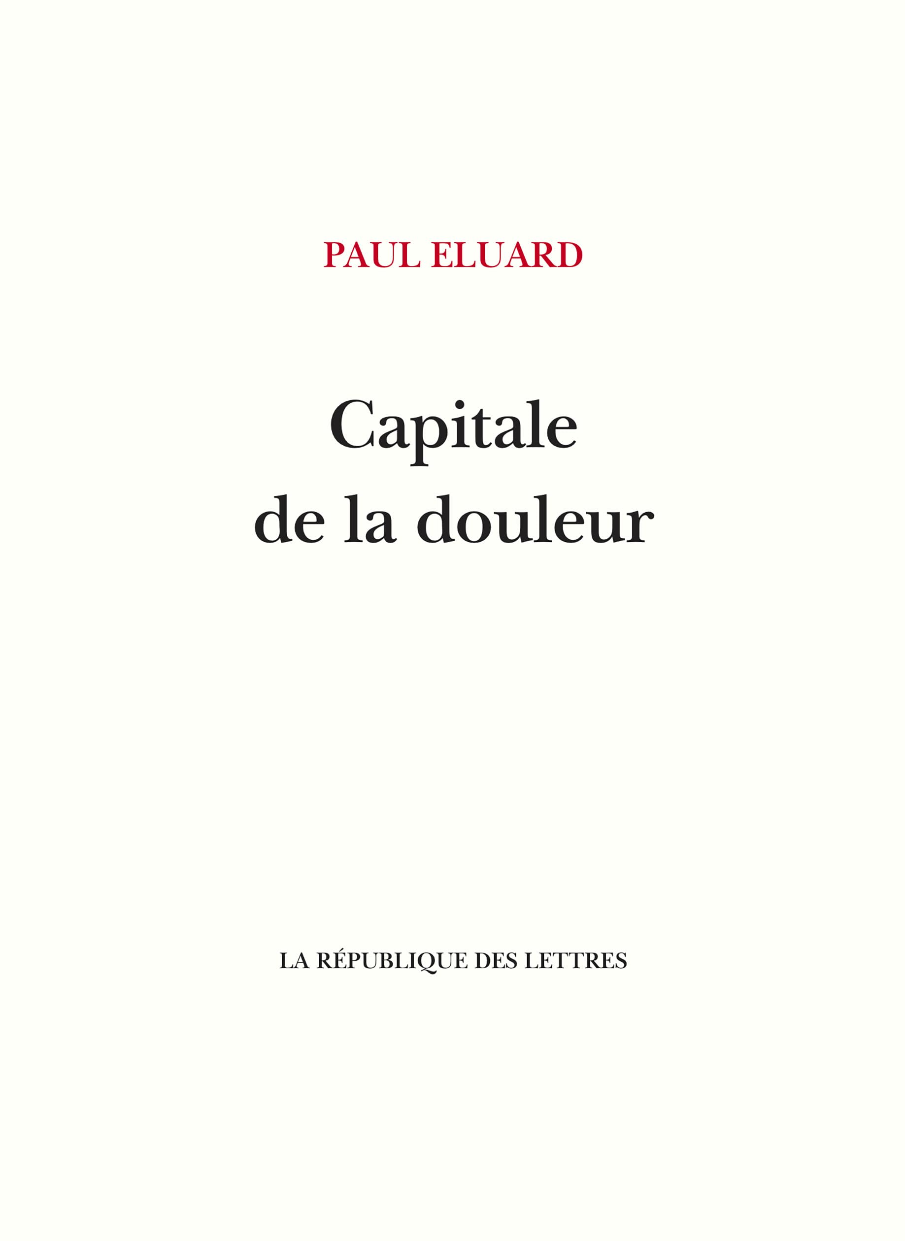 Capitale de la douleur