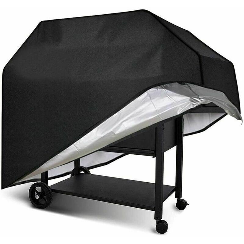 Housse De Barbecue Rectangulaire L-170 X 61 X 117 Cm - Tissu Oxford 210d Imperméable - Résistante Aux Uv Et Déchirures - Bâche De Protection Bbq