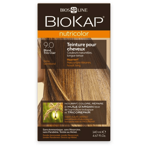 Biokap Nutricolor Coloration Cheveux 9.0 Blond Très Clair - 140ml