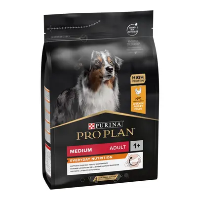 Croquettes pour chien Pro Plan Medium Adult riche en poulet et riz 3kg