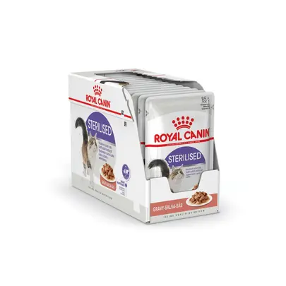 ROYAL CANIN-Boîtes Chat - Royal Canin Sachet Sterilised Sauce - 12 x 85 g