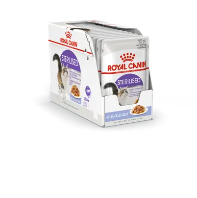ROYAL CANIN-Boîtes Chat - Royal Canin Sterilised Gelée - 12 x 85 g