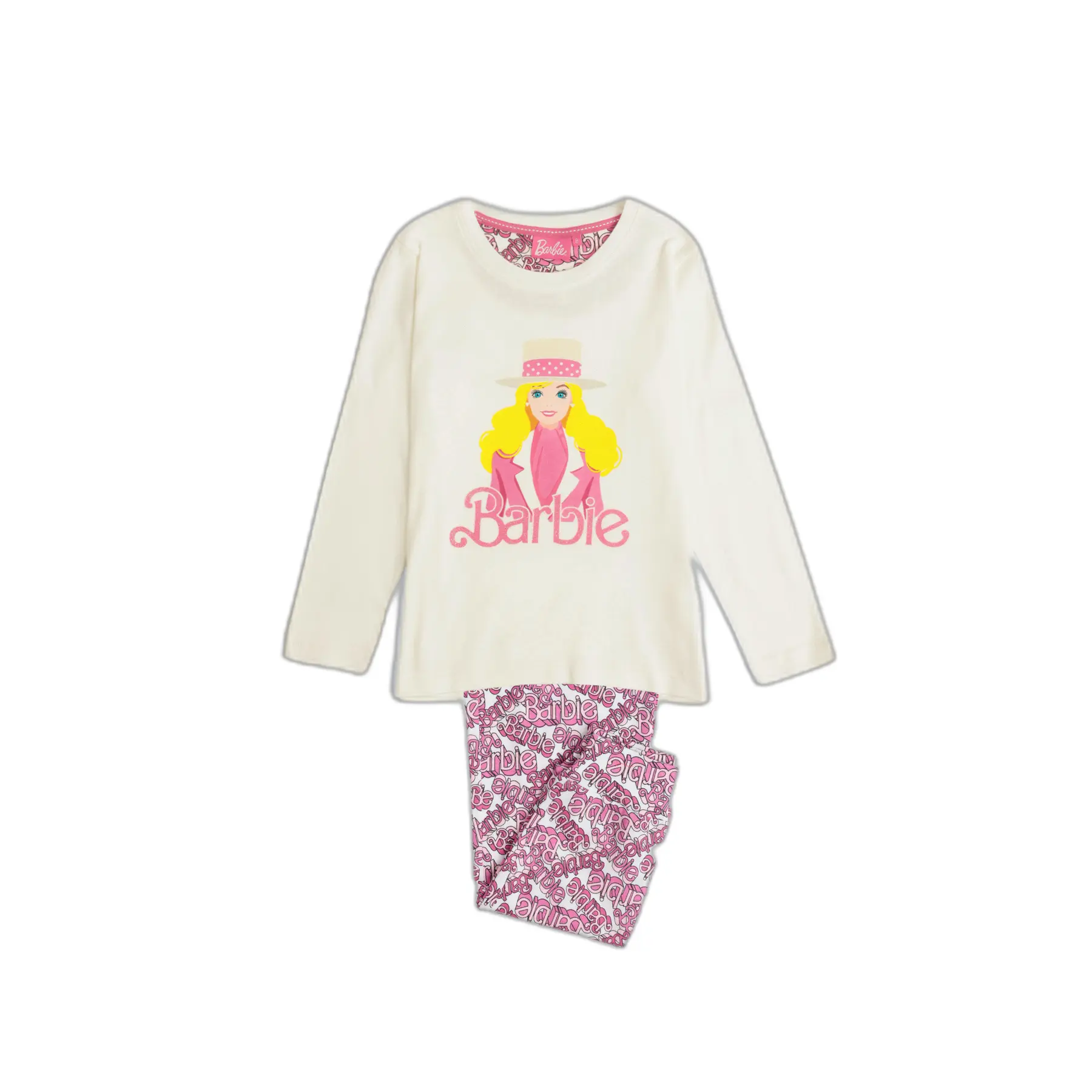 Pyjama manches longues fille Barbie Chic