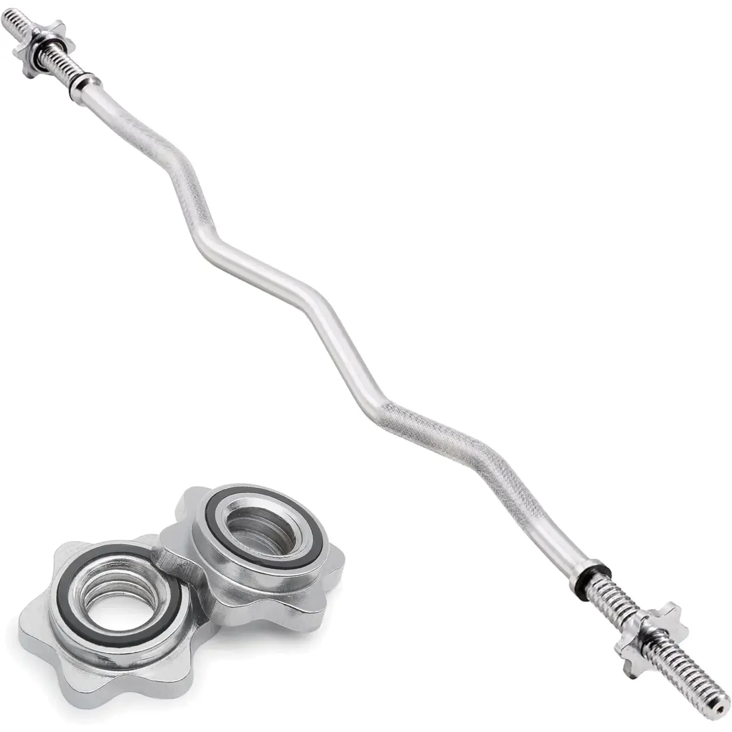 Barre de musculation avec colliers spinlock Body Revolution