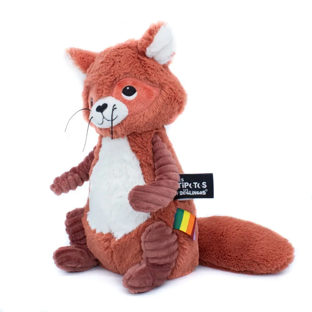 Peluche Raton Laveur Les_déglingos Ptipotos 19 X 13,5 X 26,5 Cm Multicolor Cotton Polyester