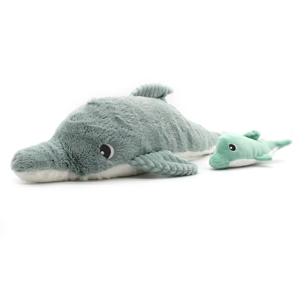 Peluche Deglingos Ptipotos Dauphin Maman/Bebe