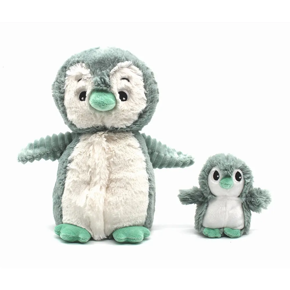 Peluche Deglingos Ptipotos Pingouin Maman/Bebe