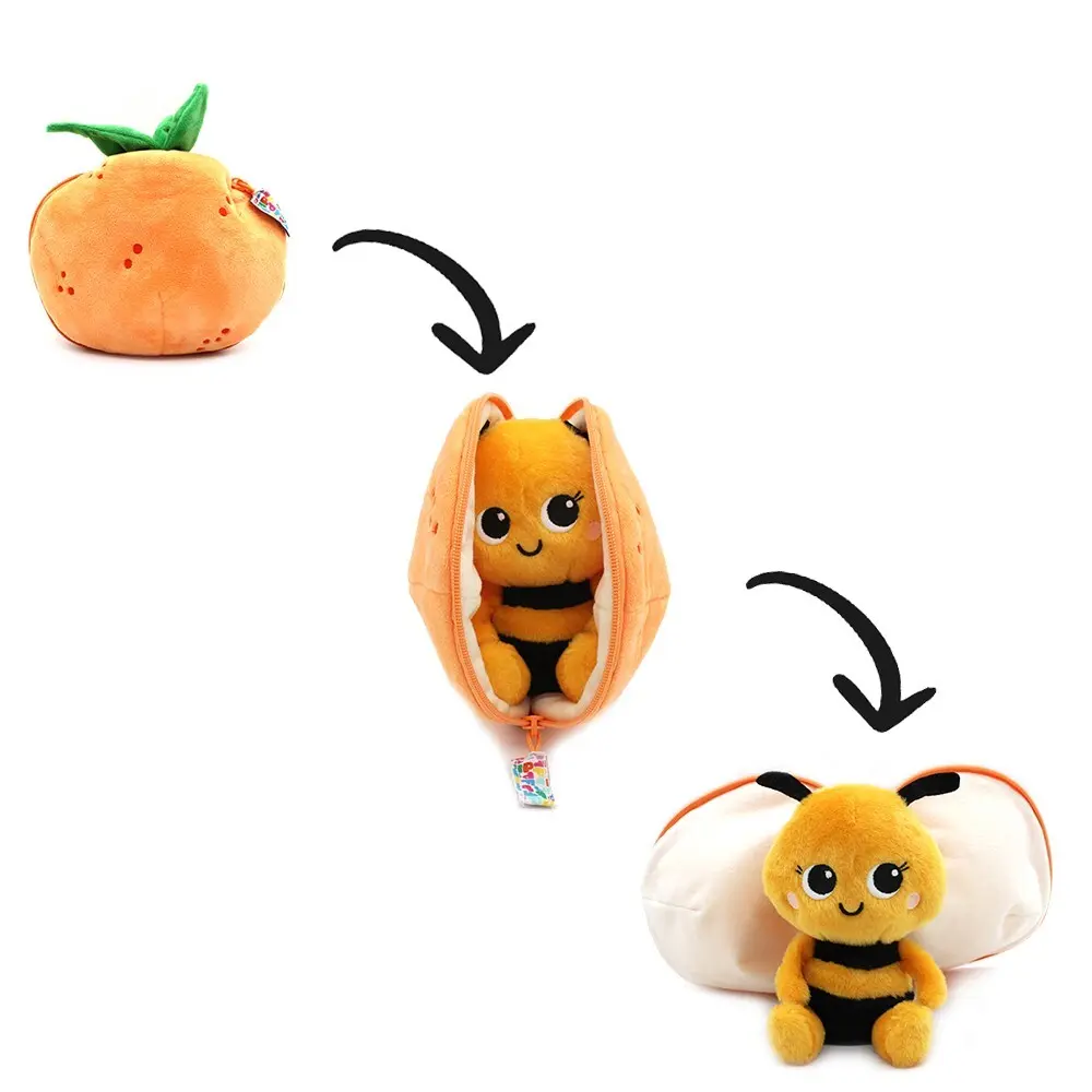 Peluche Deglingos Flipetz Veggies Abeille Clementine