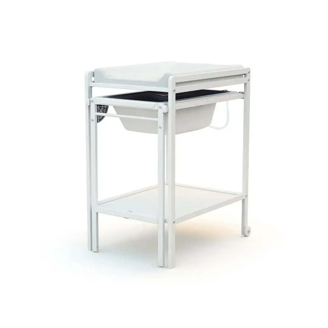 Les Tendances - At4 - Table À Langer Avec Baignoire Essentiel En Bois
