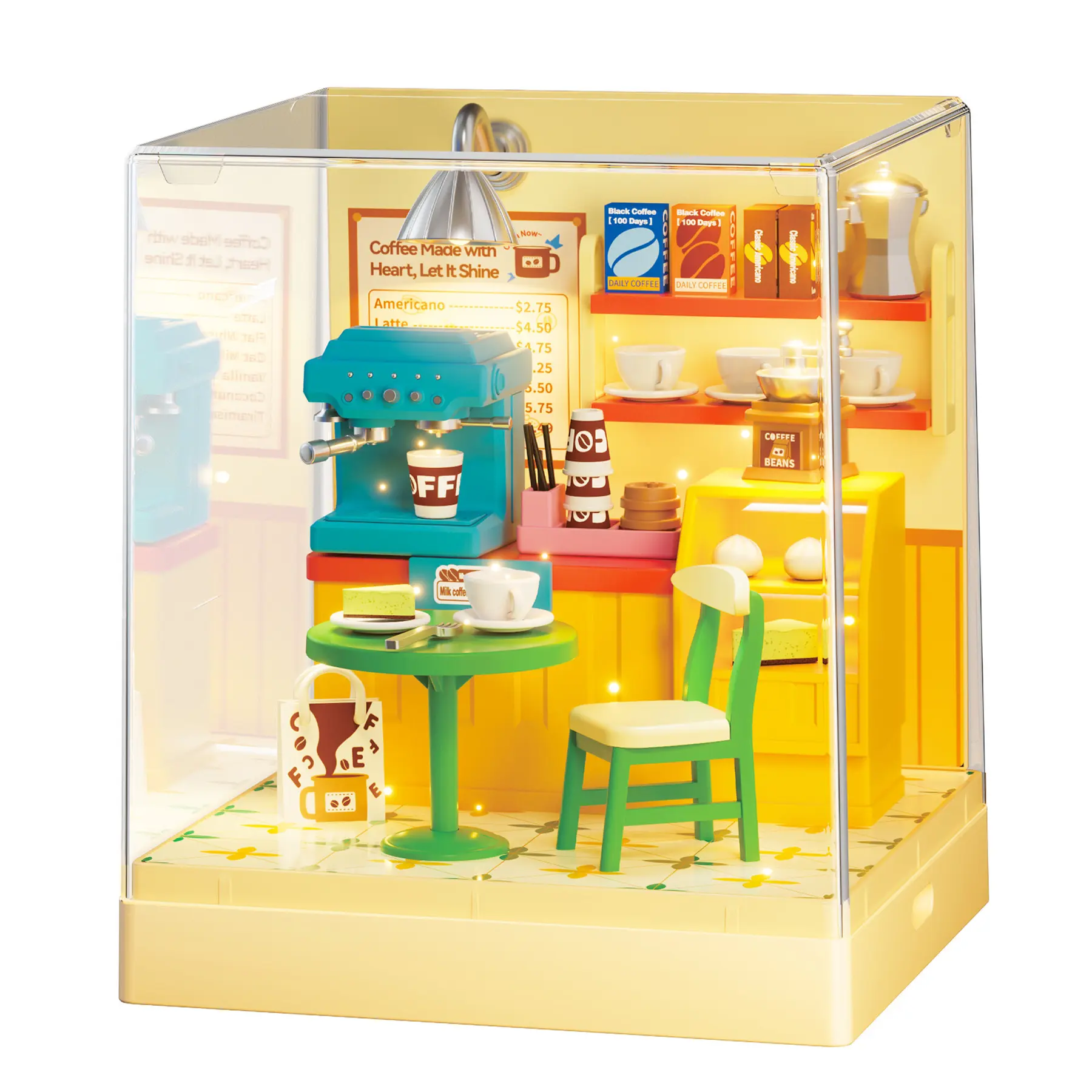 Maquette Green Slide Coffee Shop