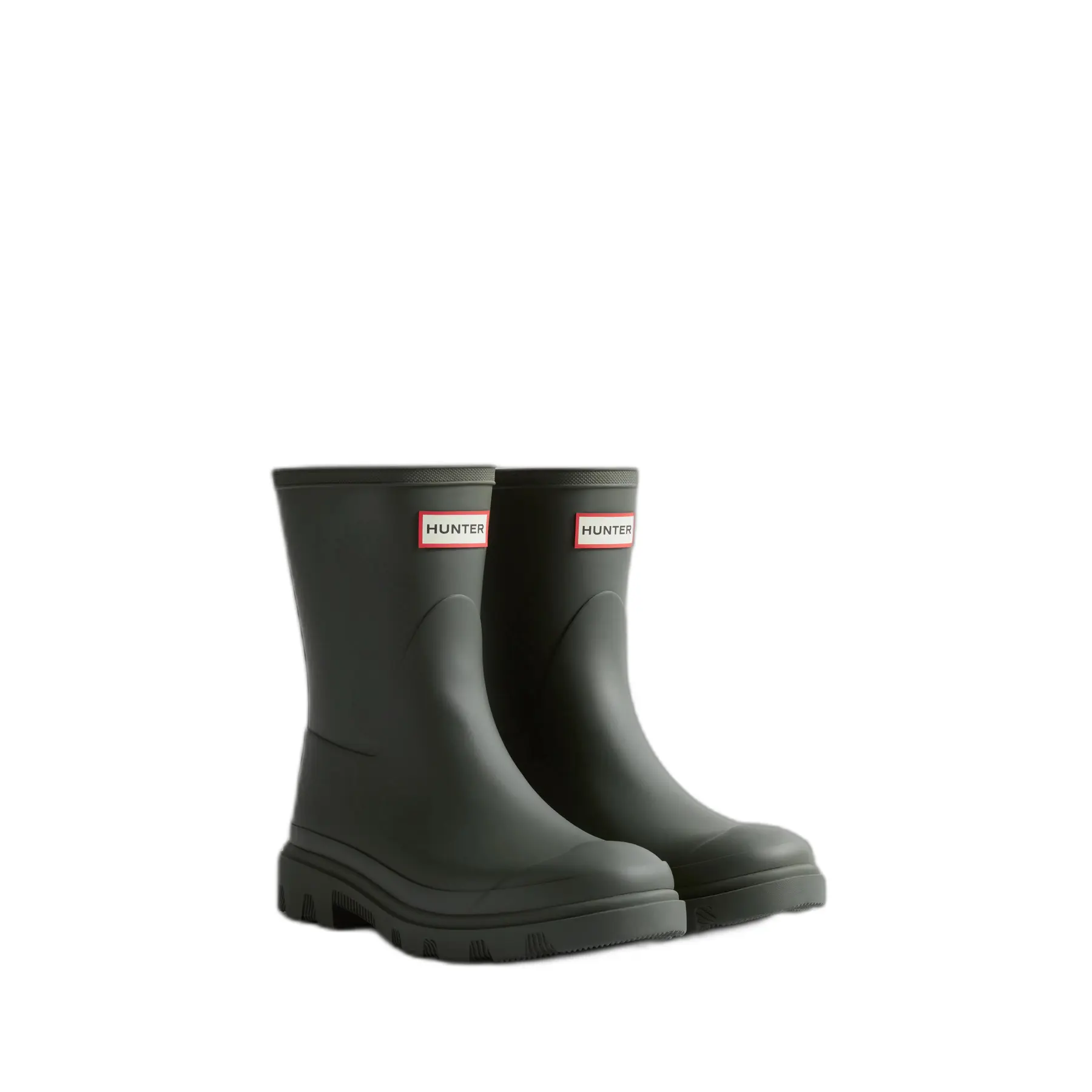 Hunter unisex. FRU0002251 Bottines Downpour vertes (38), Plat, Aucun, Casuel, Imperméable