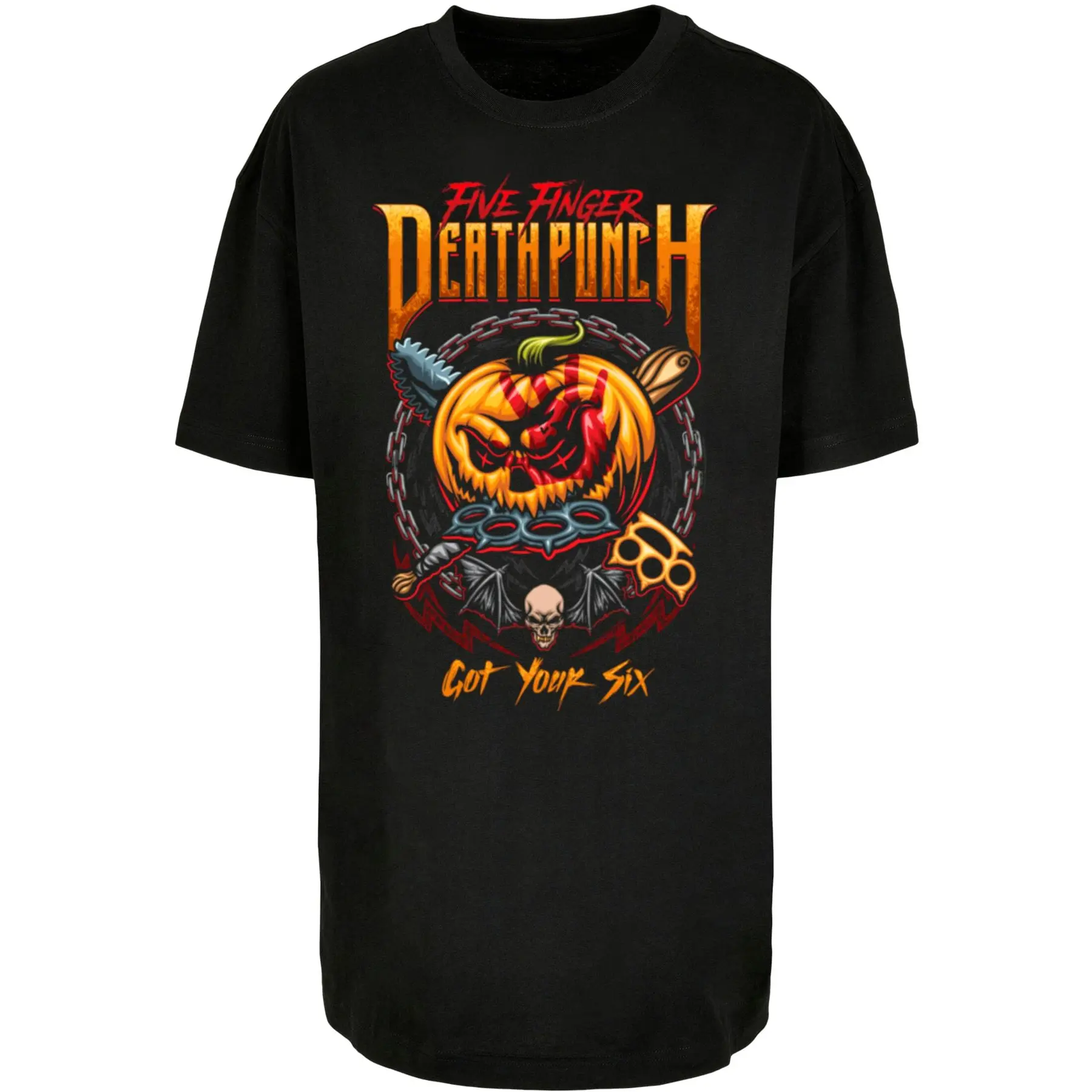 T-shirt oversize femme Merchcode Finger Death Punch - Got Your Six Boyfriend