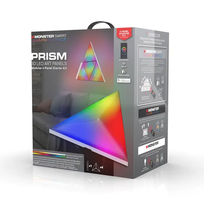 Panneau LED 3D illuninessence smart prism Monster