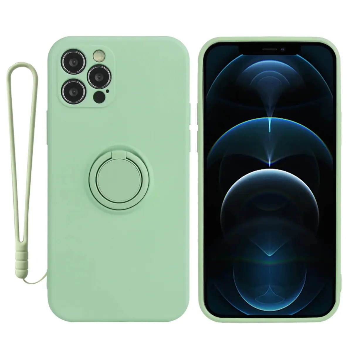 Coque silicone avec anneau magnétique Platyne