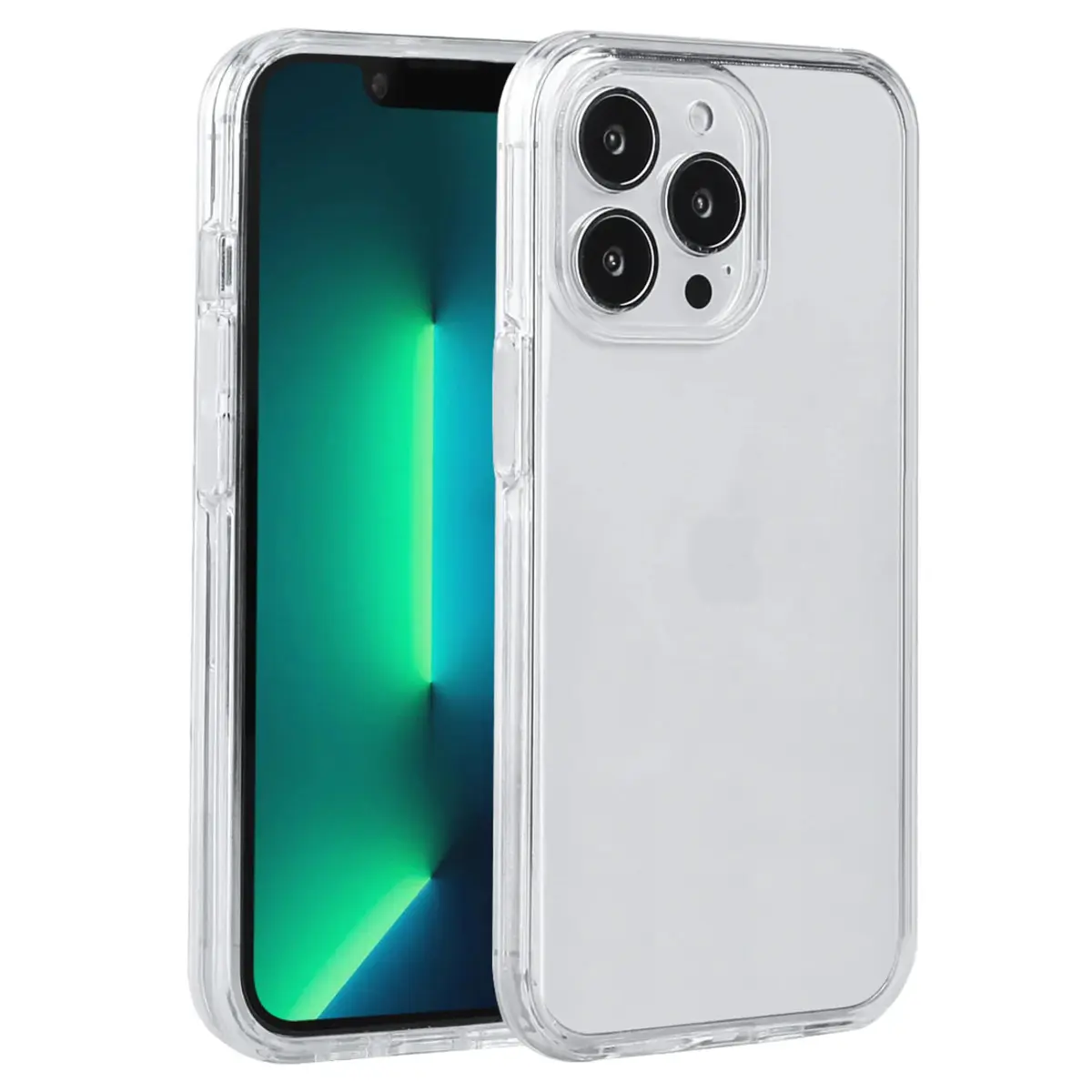 Coque smartphone 2 en 1 (contour silicone et coque pour en dur) Platyne Iphone 13Pro