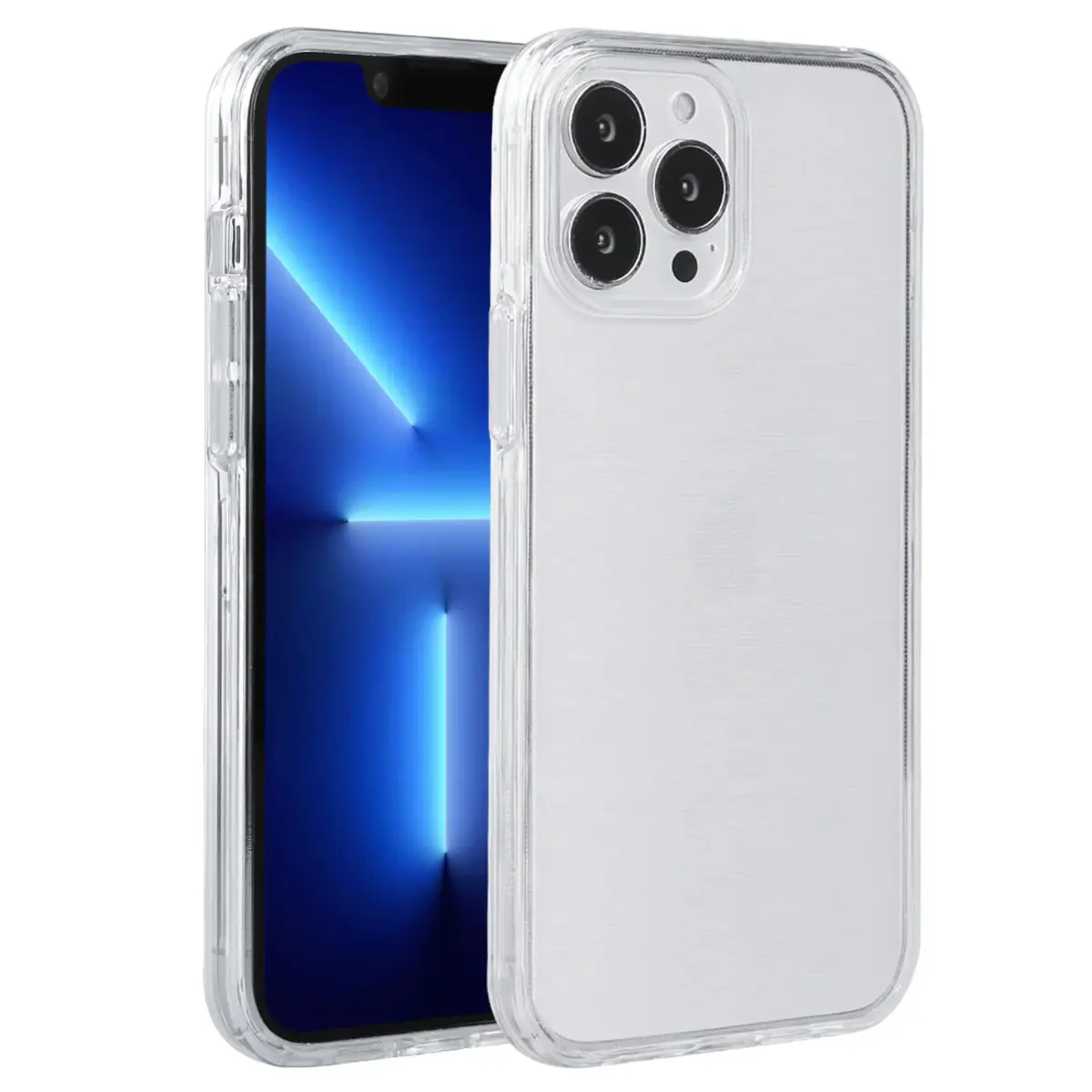 Coque smartphone 2 en 1 (contour silicone et coque pour en dur) Platyne Iphone 13Pro Max