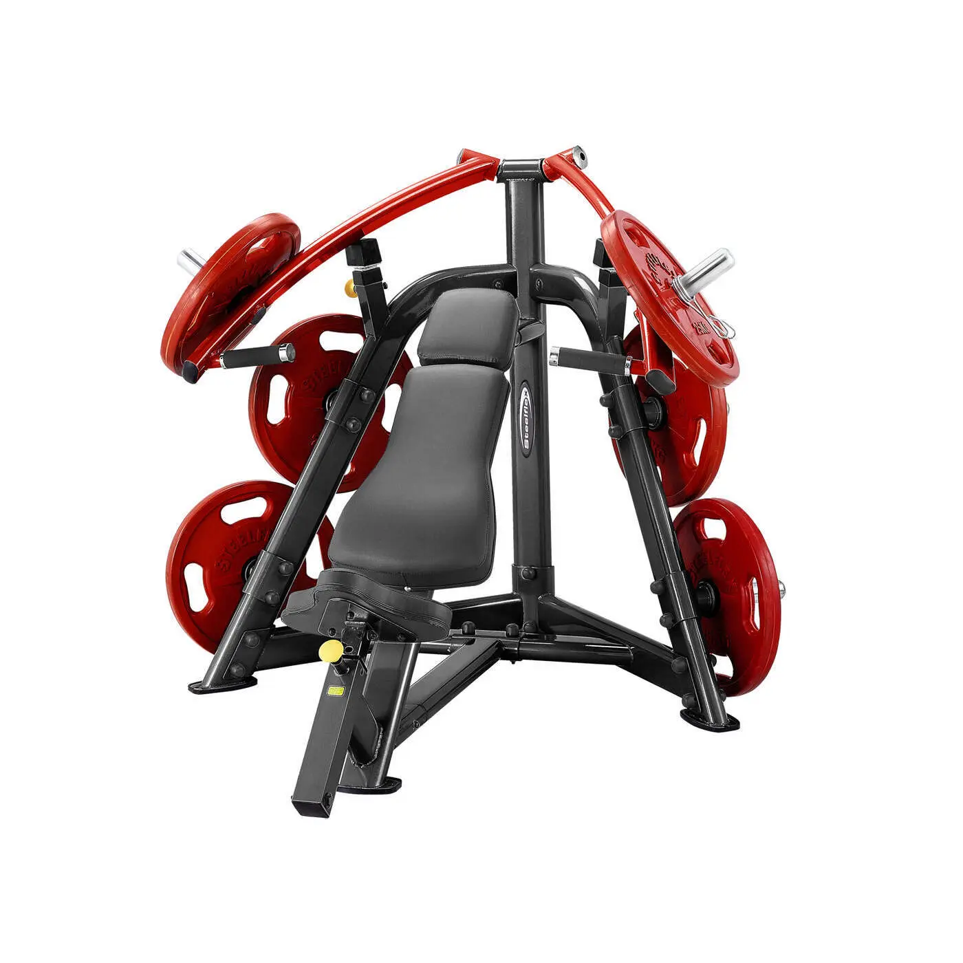 Appareil de musculation banc incliné charge plaque Steelflex
