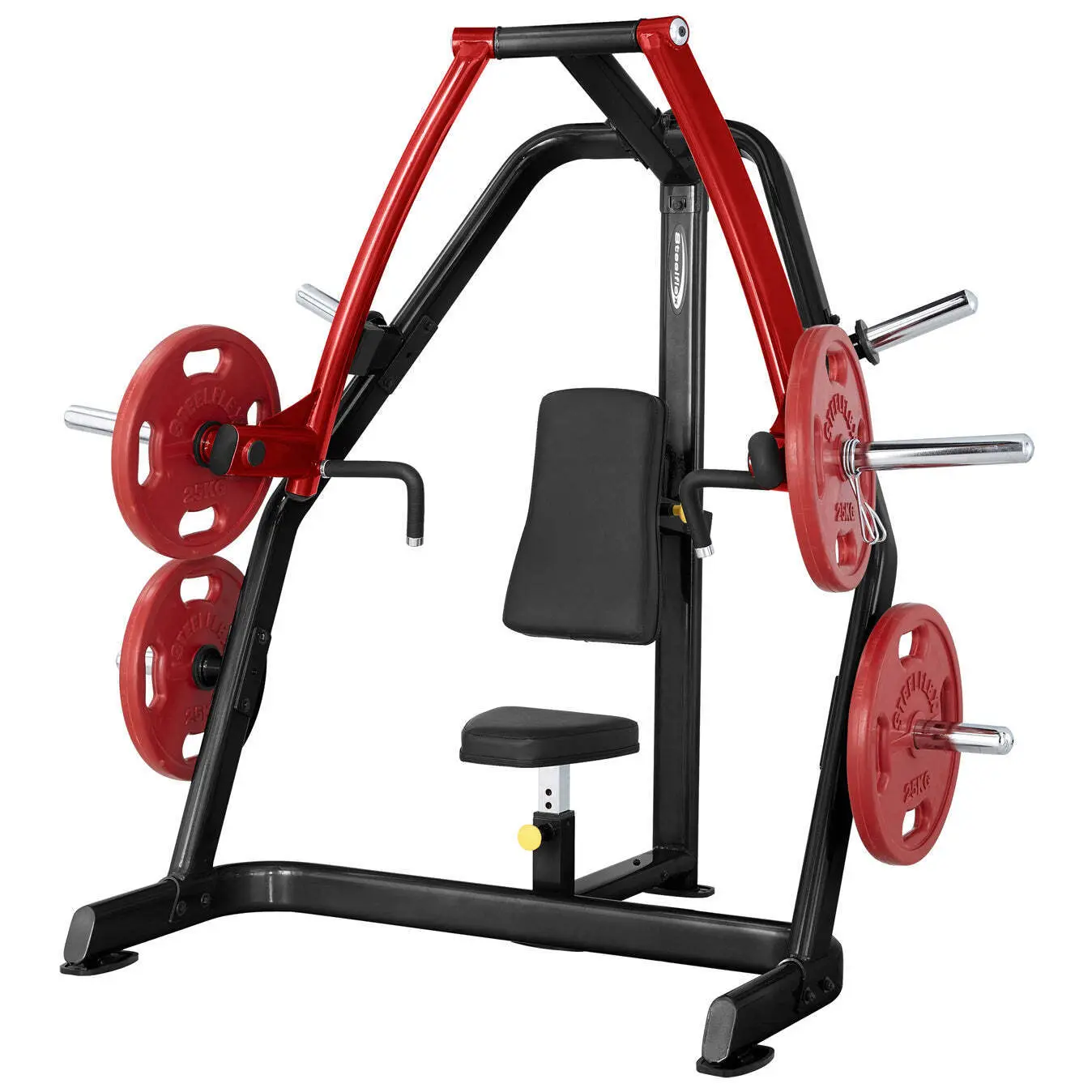 Appareil de musculation presse poitrine assis charge plaque Steelflex