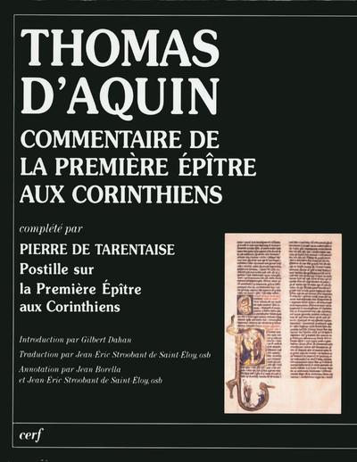 Commentaire de la Première Épître aux Corinthiens