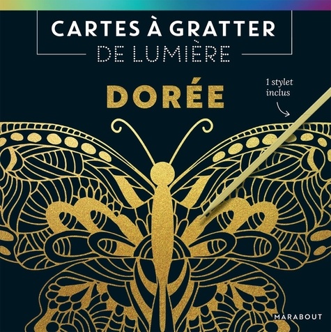 Cartes à gratter de lumière: dorée