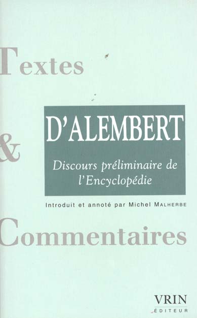 Discours préliminaire de l'Encyclopédie