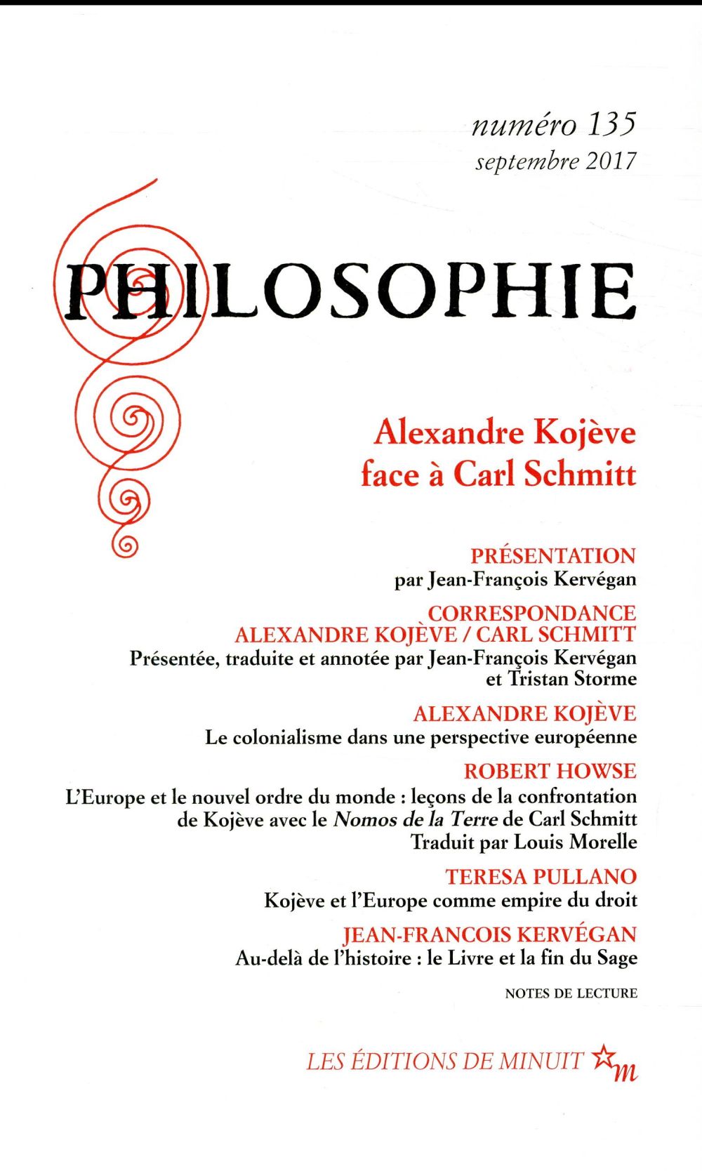 Philosophie, n° 135. Alexandre Kojève face à Carl Schmitt