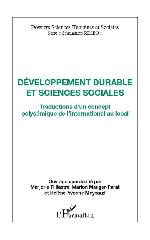 Développement durable et sciences sociales - traductions d'un concept polysémique de l'international au local