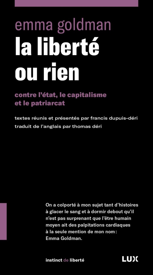La liberté ou rien: Contre l'Etat, le capitalisme et le patriarcat