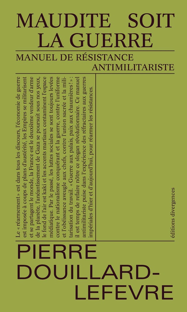 Maudite soit la guerre: manuel de résistance antimilitariste