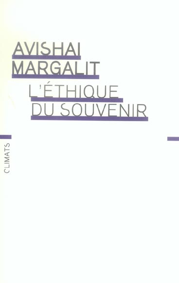 L'éthique du souvenir