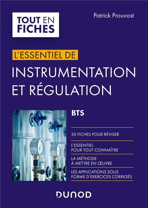Instrumentation et régulation BTS - En 30 fiches