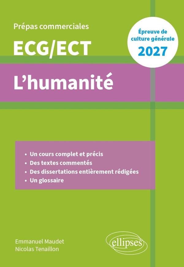 L'humanité: prépas commerciales ECG, ECT: épreuve de culture générale 2027