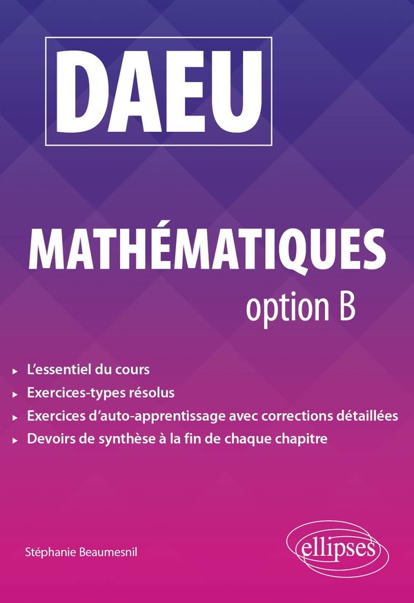 DAEU, mathématiques option B