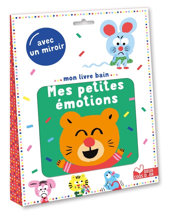 Mon livre bain - Mes petites émotions - avec un miroir
