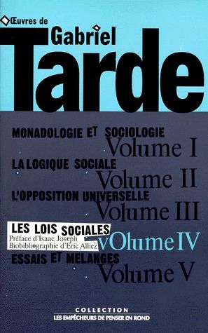 Oeuvres Tome 4 - les lois sociales