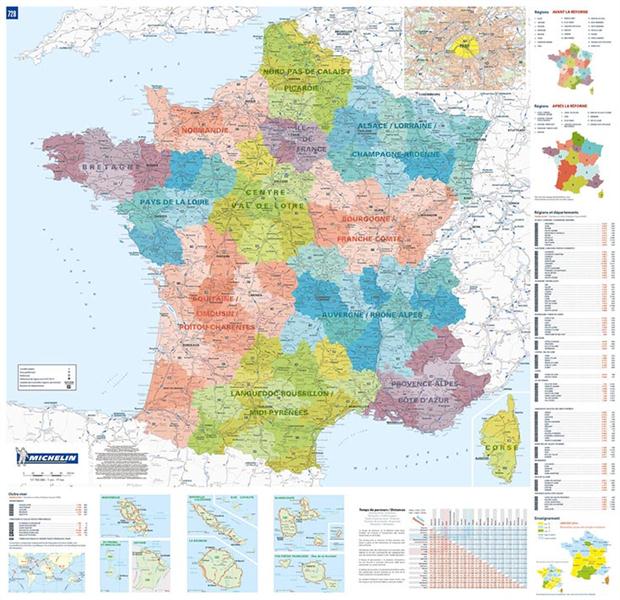 France Administrative (poster plastifié - sous gaine)