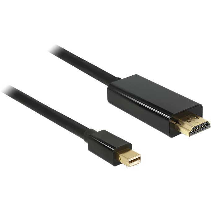 Câble De Raccordement Delock Hdmi / Mini-display Fiche Mâle Mini Displayport, Fiche Mâle Hdmi-a 2 M