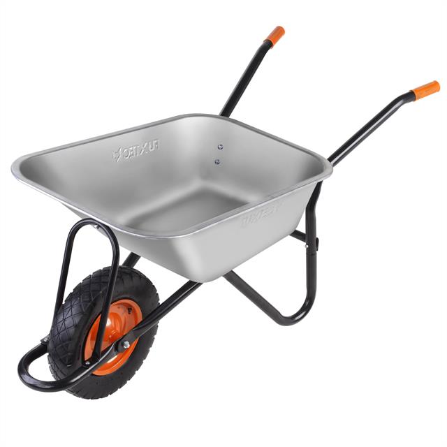 Brouette - Fuxtec Fx-wb6404g - Charge 120 Kg Volume 90 L Acier Galvanisé