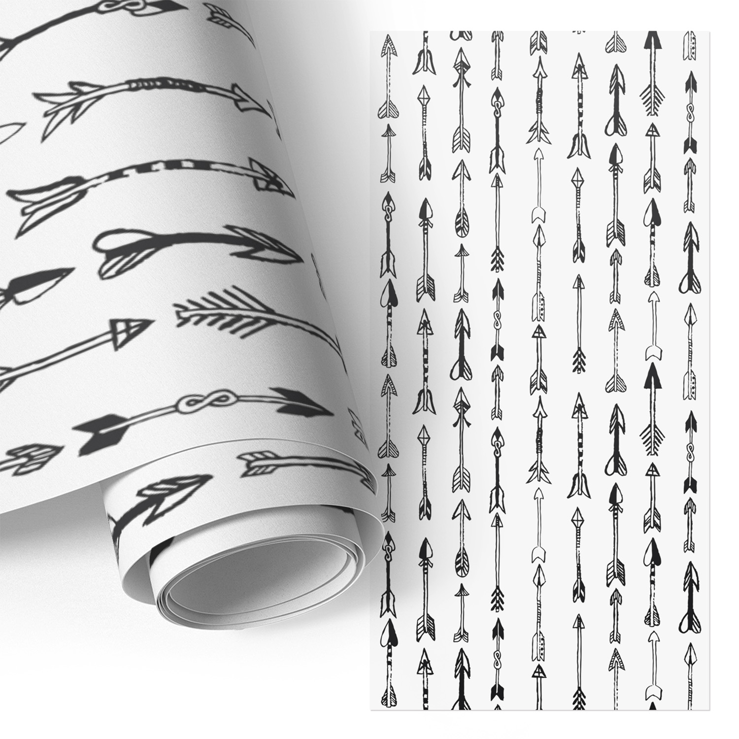 Film Adhésif Décoratif - Look Premium - Transformation Facile - Durable - Pour Placard - Pour Meubles Formes En Flèche 50x100 Cm