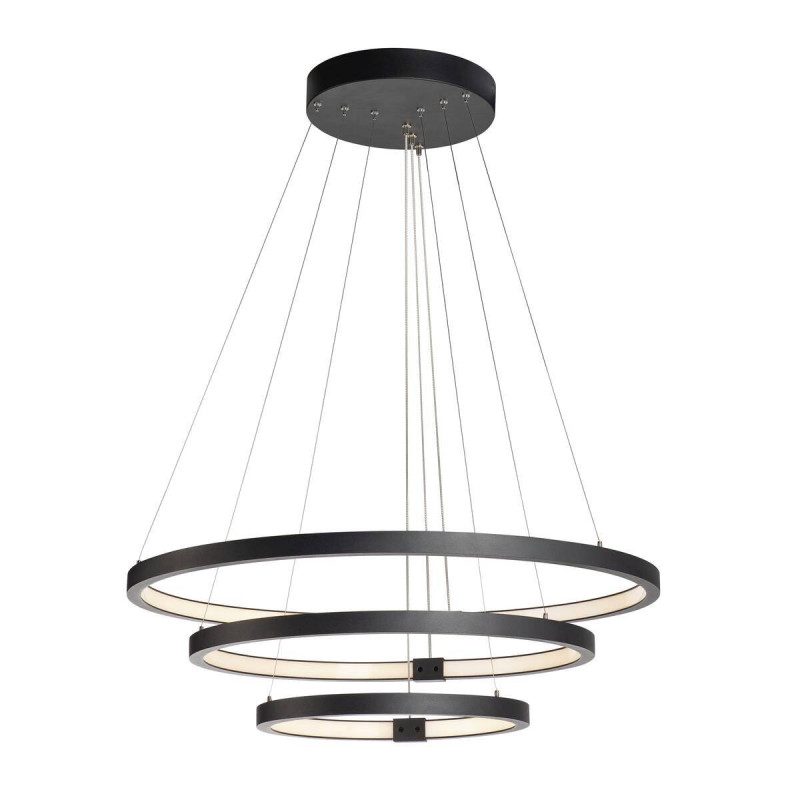 Suspensions Led One Triple Suspension Led Intérieur Noir Led 64 W Ip 20 Slv 1002913