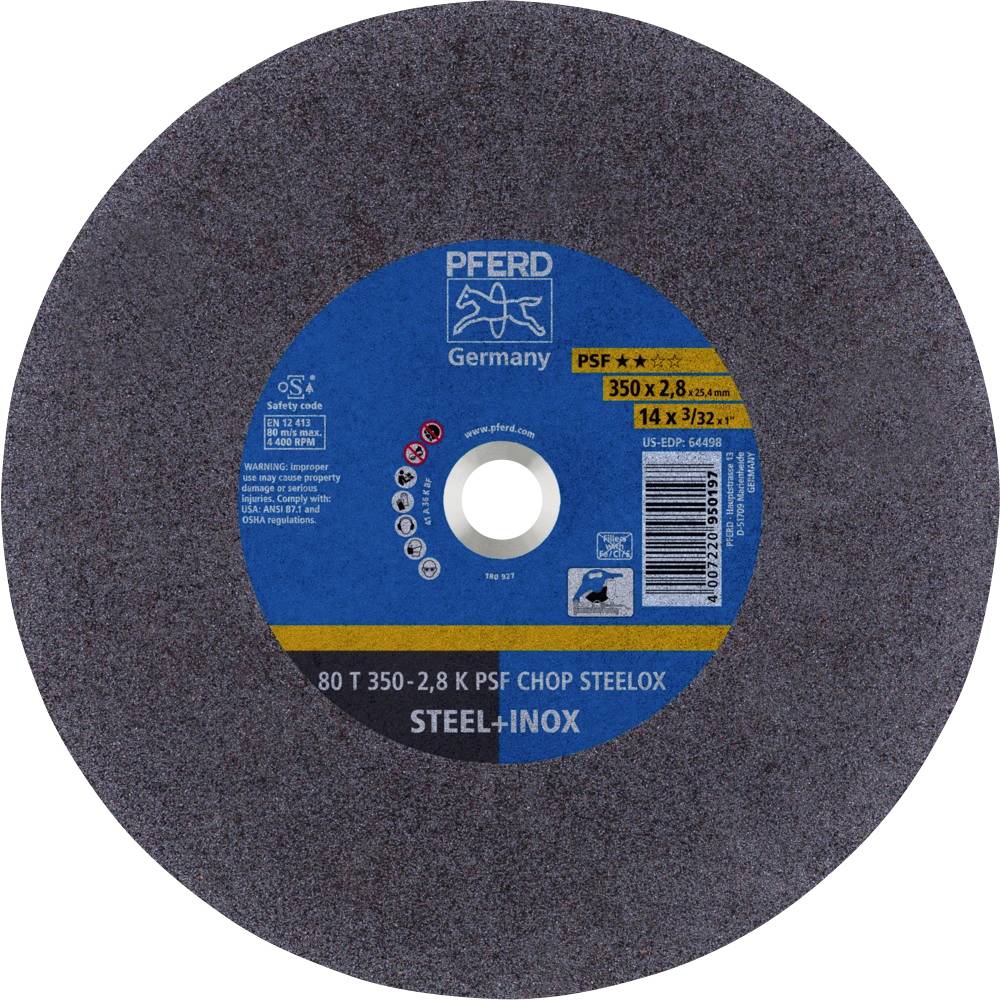 Pferd - Disque À Tronçonner Psf Chop Steelox D350x2,8 Mm Droit ( 8000435715 )