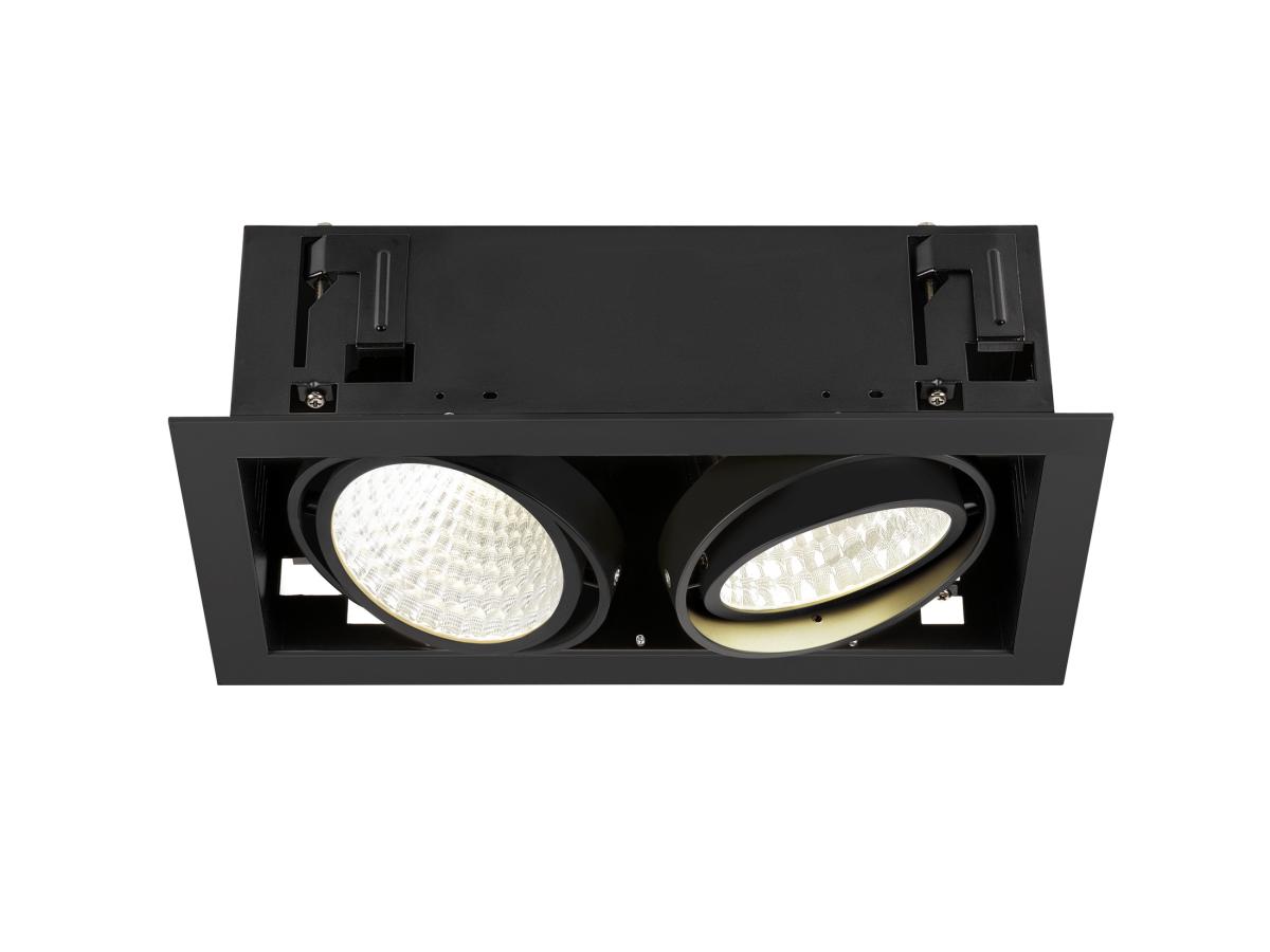 Encastré De Plafond Kadux Double 4000 K Dali 2 Touch 30° Noir - Slv - 1008574