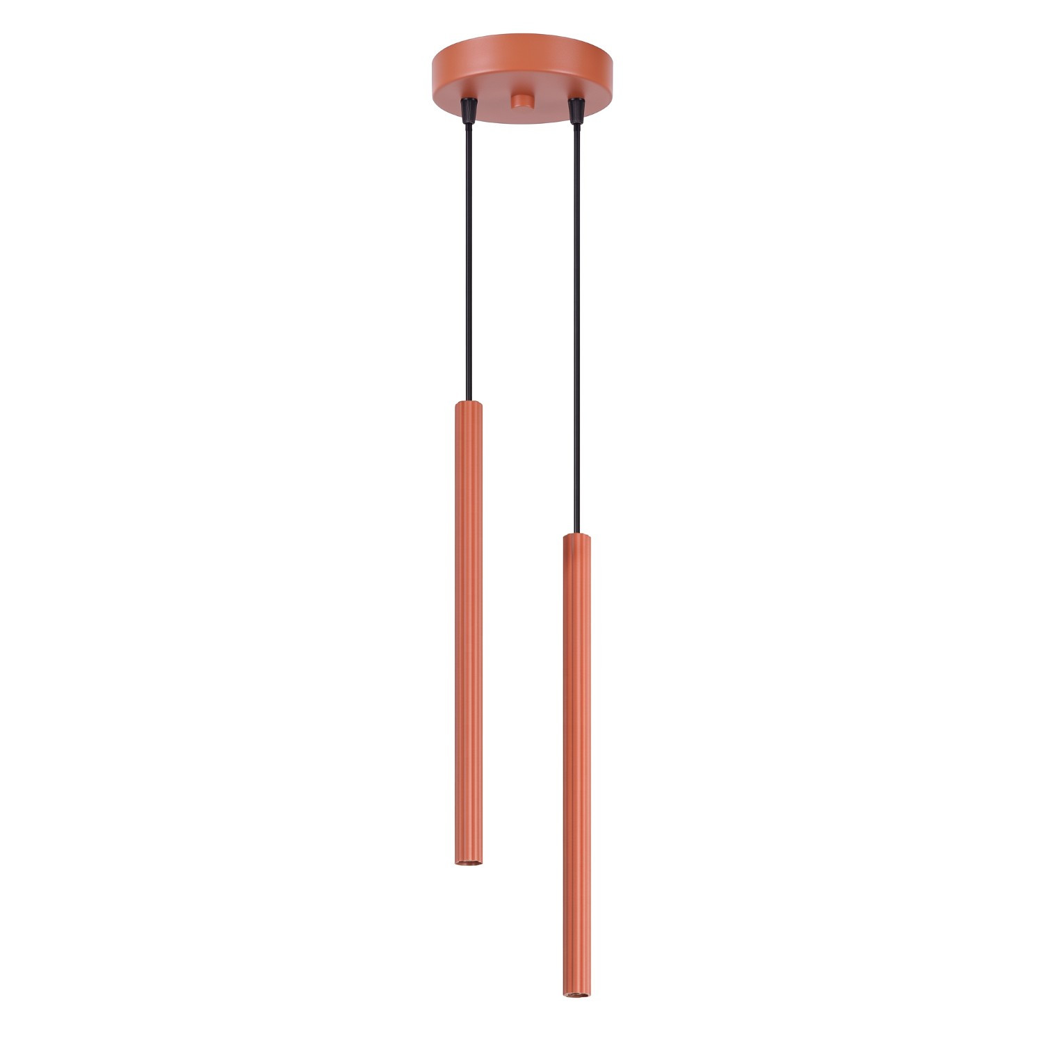 Suspensions Arche Acier Ocre Rouge 2xg9 15cm Sollux