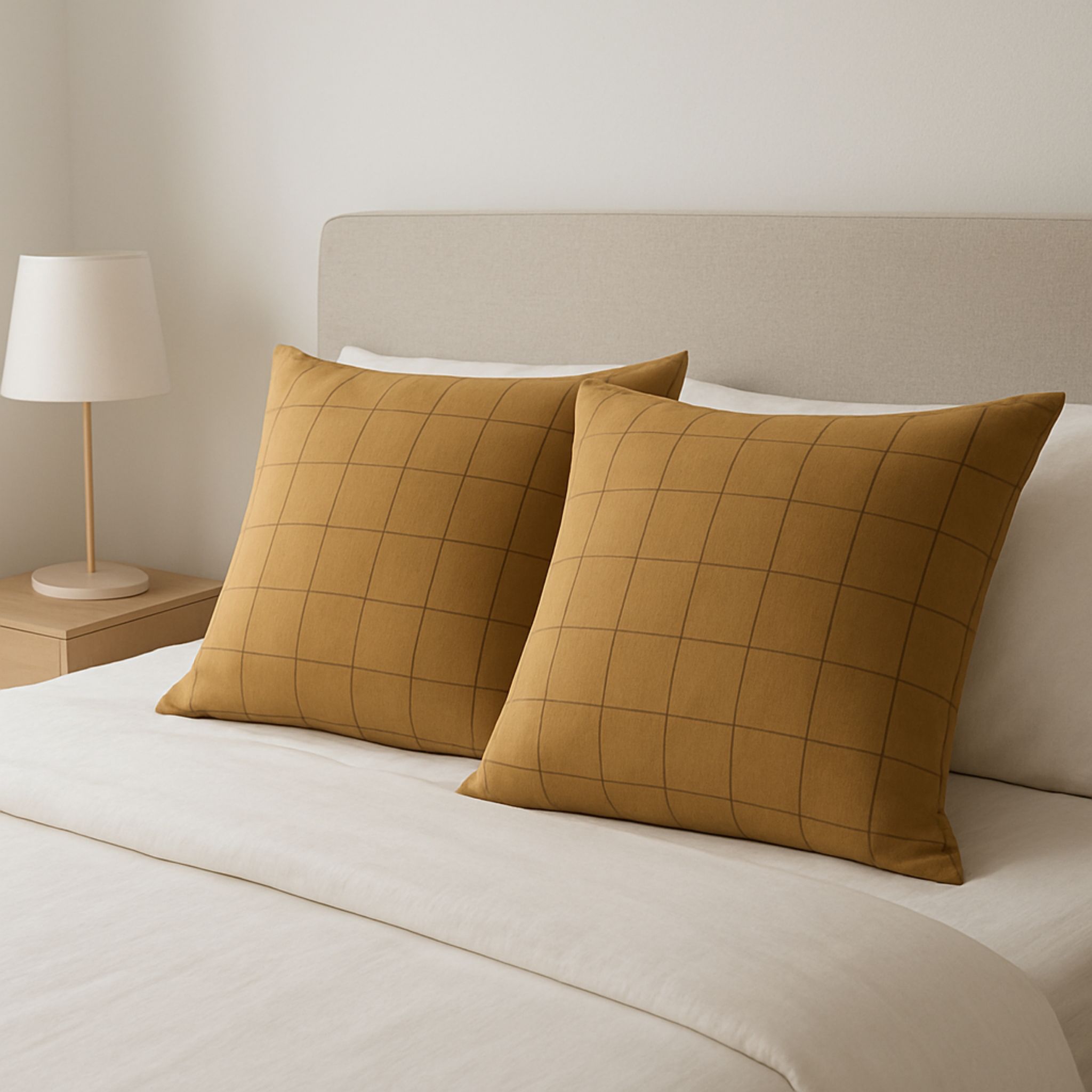 Lot De 2 Taies D'oreiller 60 X 60 Cm - Gaze De Coton - Gaïa Match